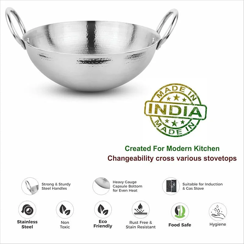 Vintage Allure Hammered Kadhai - 1500 mL media 9