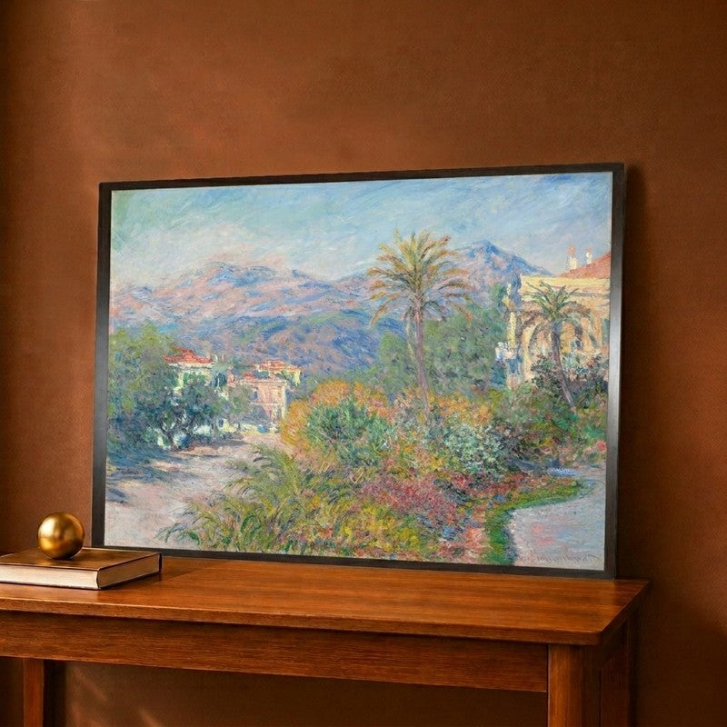 Strada Romana A Bordighera Canvas Wall Painting - 12 x 9 Inches