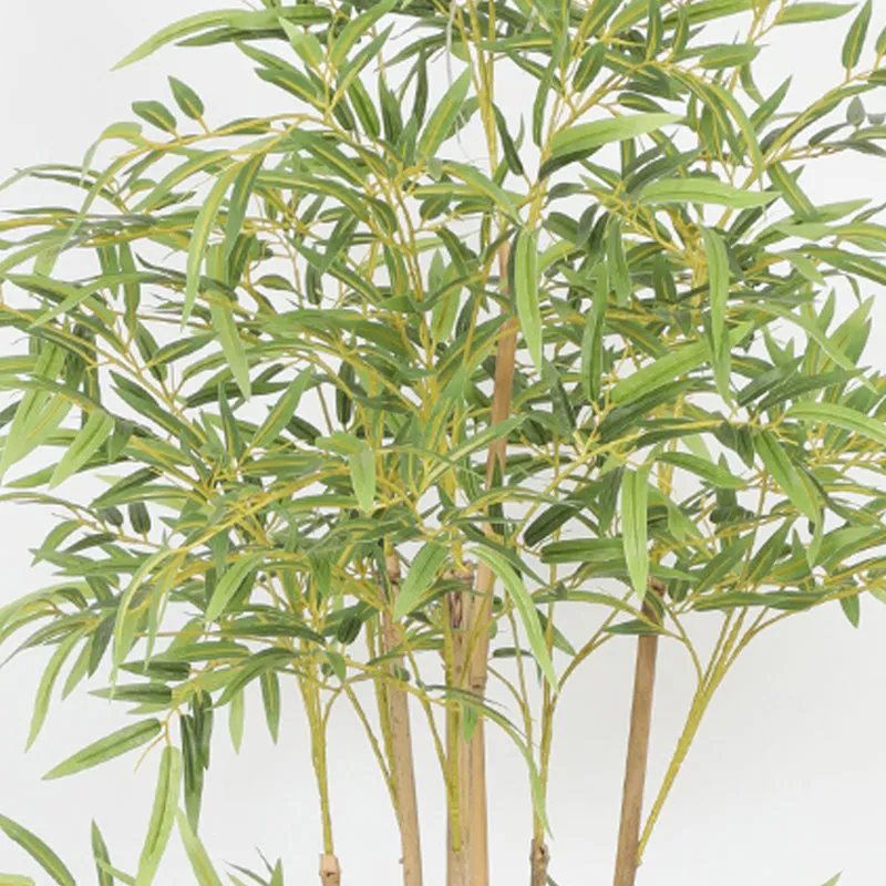 Sprouta Artificial Bamboo Plant With Black Plastic Pot - 5 Feet media 4