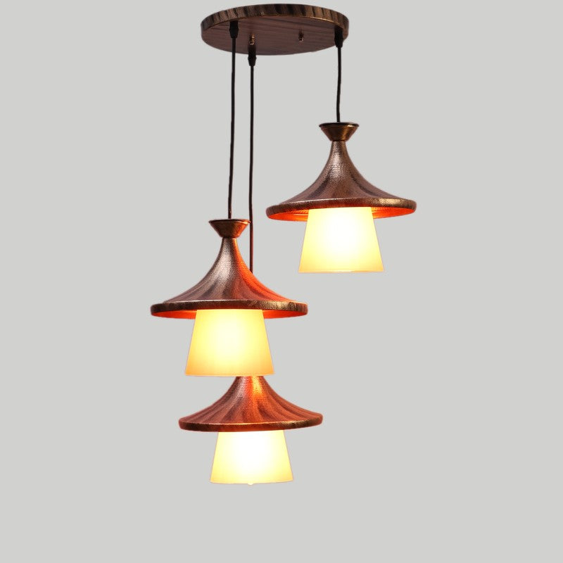 Amber Glow PVC Ceiling Lamp media 4