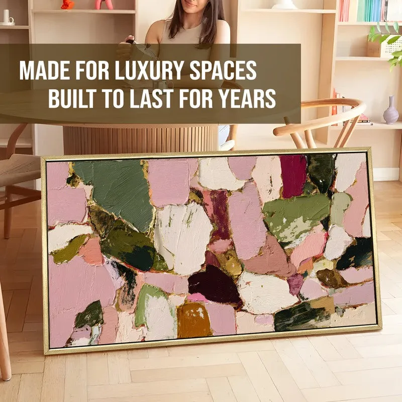 Pink Mosaic Canvas Wall Art media 6