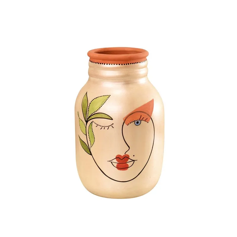 Painted Muse III Terracotta Vase media 4