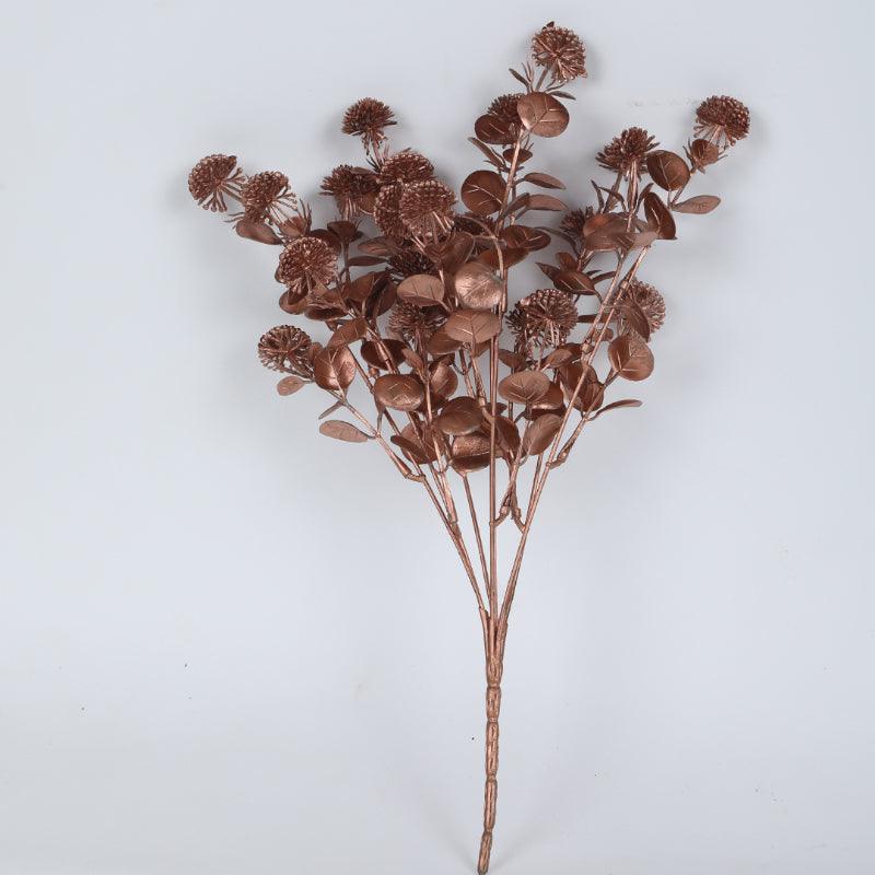 Faux Silver Dollar Eucalyptus Bunch (Copper) - Set Of Two media 4