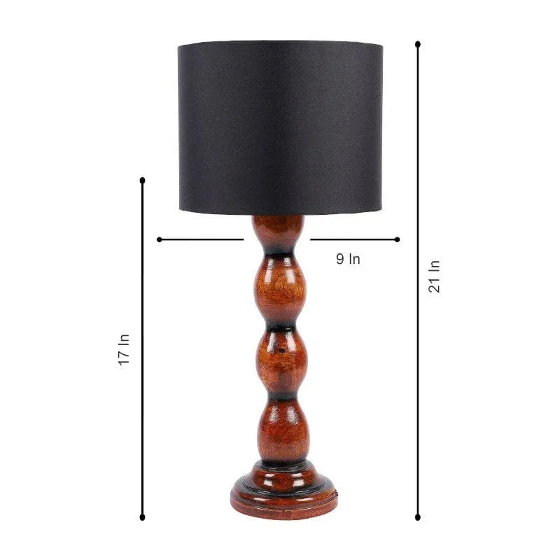 Braide Winde Fabric Table Lamp - Black,Brown media 6