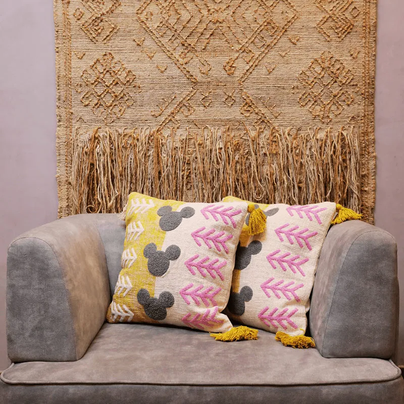 Plush Pavilion Tufted Cushion Cover (Multicolor) - Set Of Two media 5