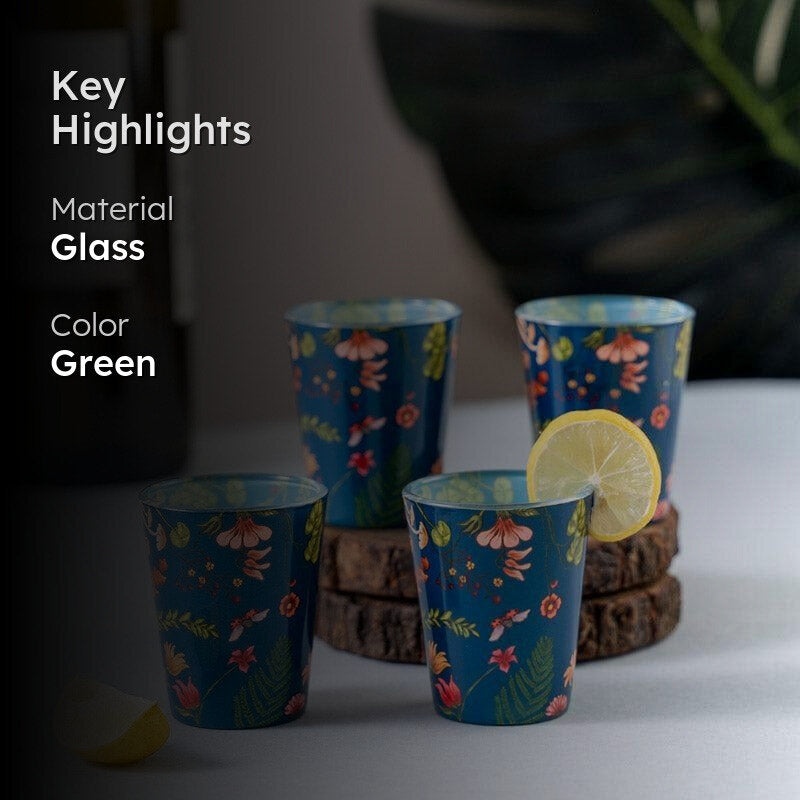 Night Bloom Shot Glass (30 ml) - Set Of Four media 2
