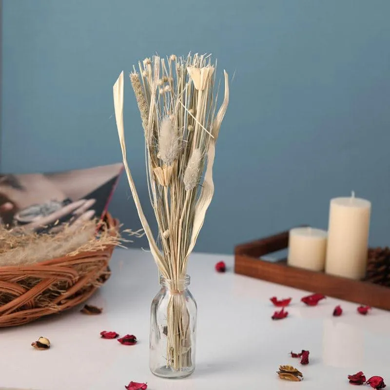 Theola Vase With Dry Flowers - Silver media 1