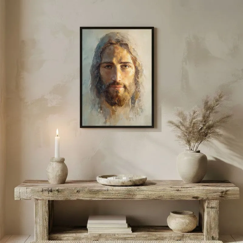 Eyes of Eternal Calm Archival Paper Wall Painting With Black Frame media 3