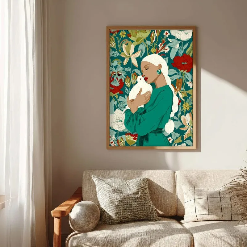 Aureth Canvas Wall Painting With Brown Frame media 7