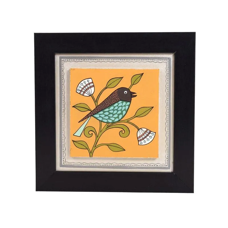 Chidiya Chore Wooden Wall Art - Set Of Three media 4
