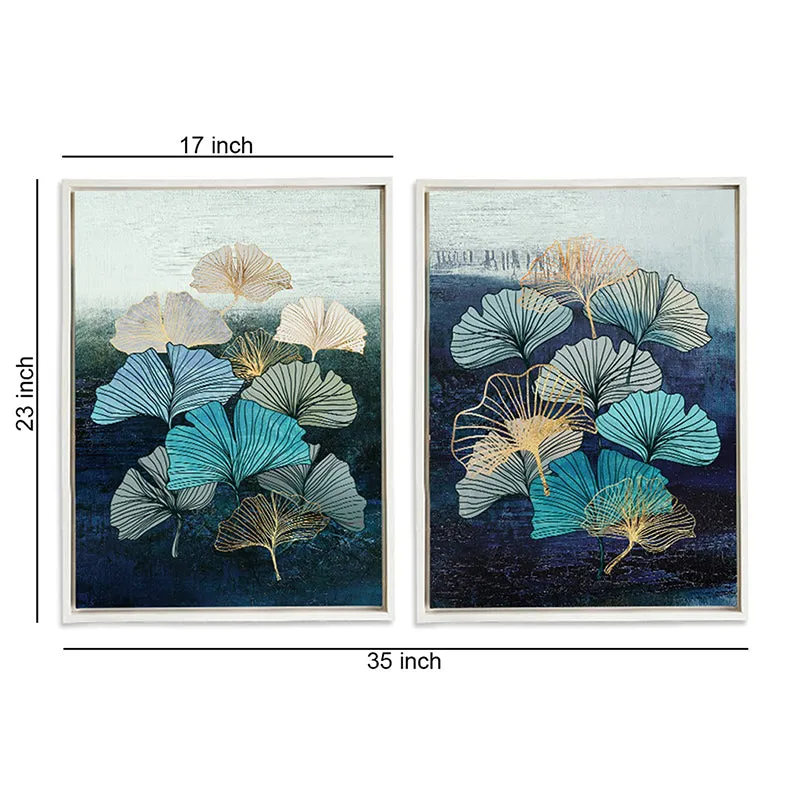 Leaf Imprints Wall Art - Set Of Two media 3