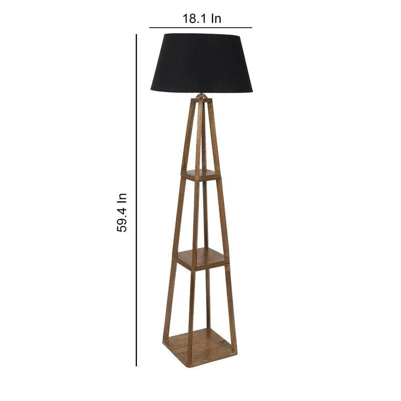 Blace Netima Floor Lamp With Shelf - Coal Black media 6