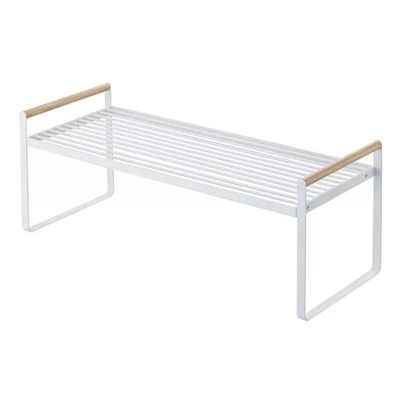 White Kitchen Countertop Riser Table - Space-Saving Organizer media 4