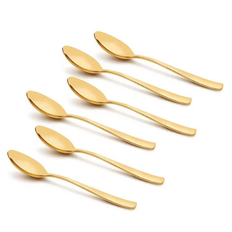 Caviar Stainless Steel Dinner Spoon - Set of Six media 3