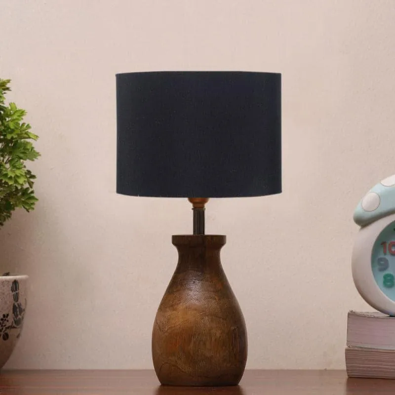 Sheldo Fabric Table Lamp - Black,Brown media 3