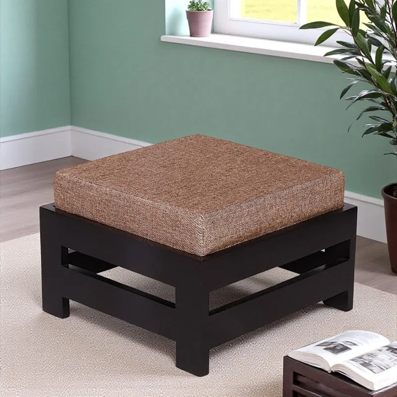 Mynex Sheesham Wooden Bench with Stool (Beige) - Two Piece Set media 1