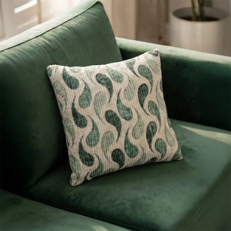 FloralDreamline Cushion Cover - Green media 1