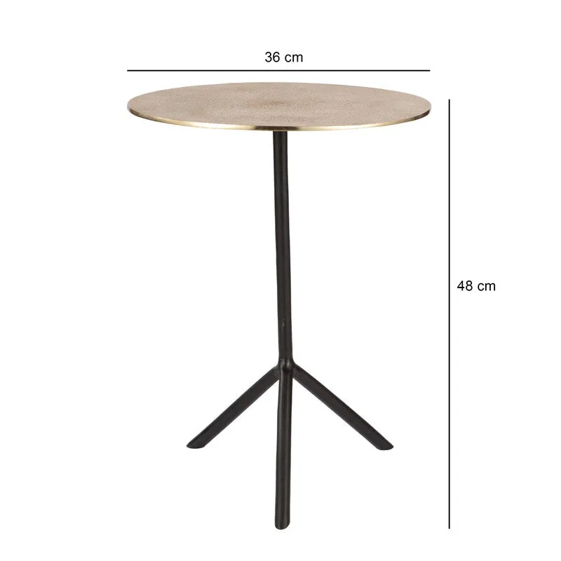 Contrast Aluminum Side Table - Gold media 6