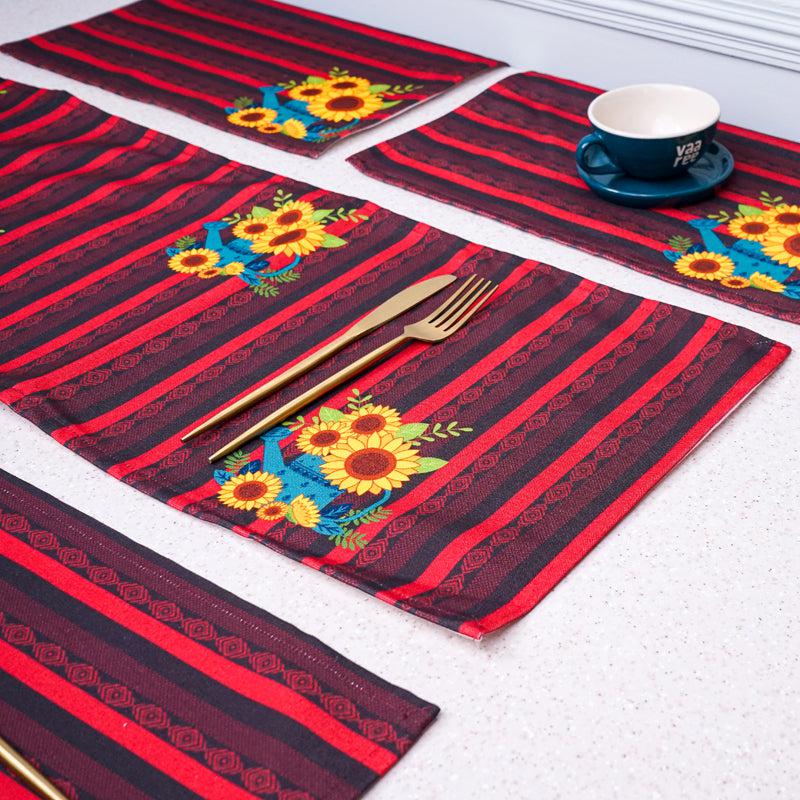Sunflower Primo Table Runner & Placemat - Five Piece Set