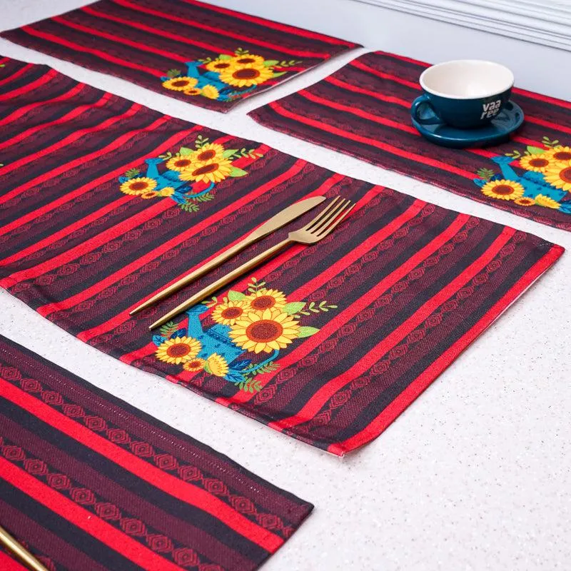 Sunflower Primo Table Runner & Placemat - Five Piece Set media 1
