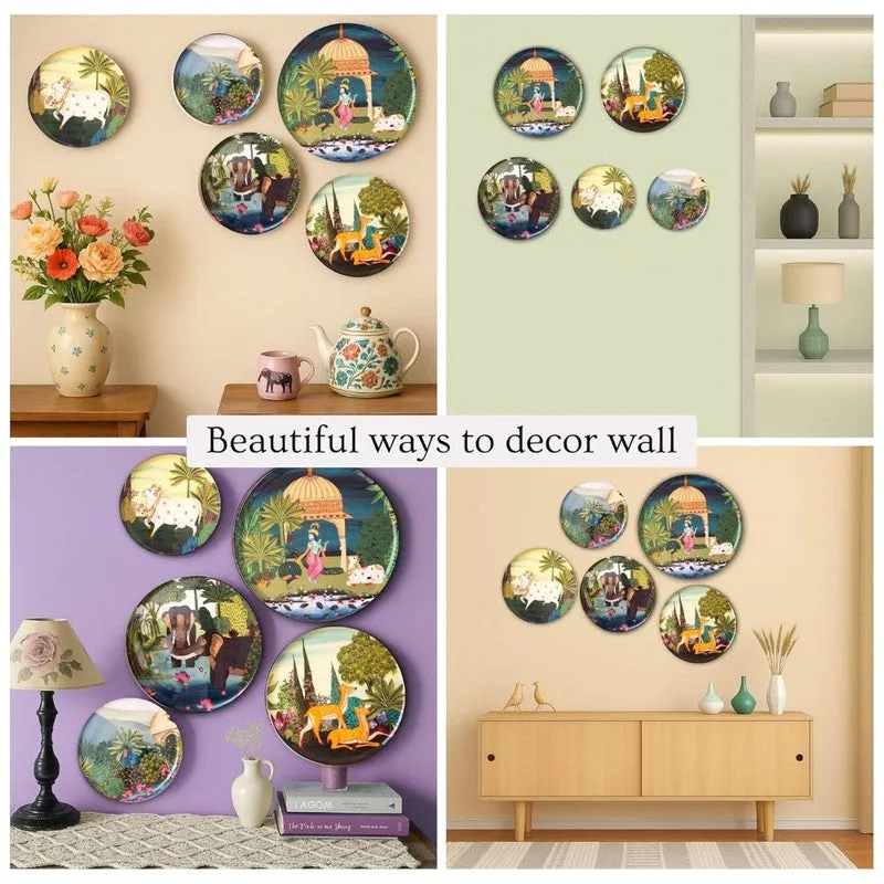 Royal Gardens Metal Wall Plate - Set Of Five media 4
