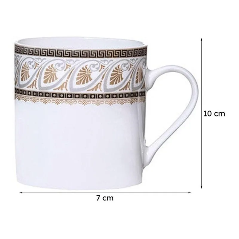 Sonaki Kerani Ethnic Bone China Tea Cup (210 mL Each) - Set Of Six media 6