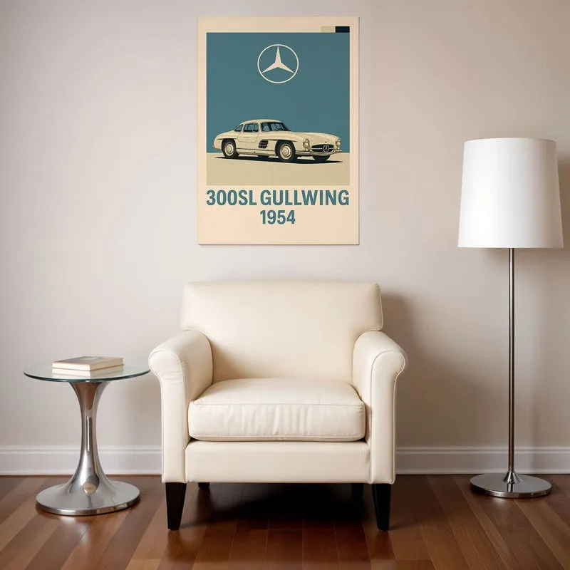 Gullwing Elegance Wall Poster media 1