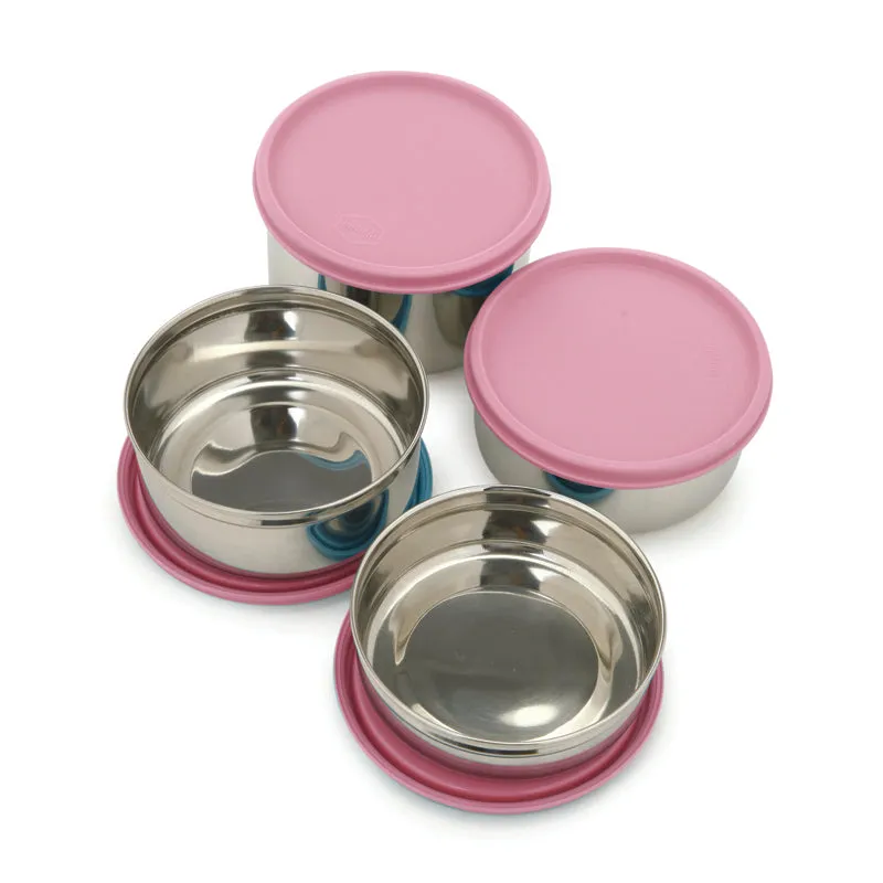 Darian Pink Lunch Box (500 ml/350 ml/200 ML) - Five Piece Set media 3