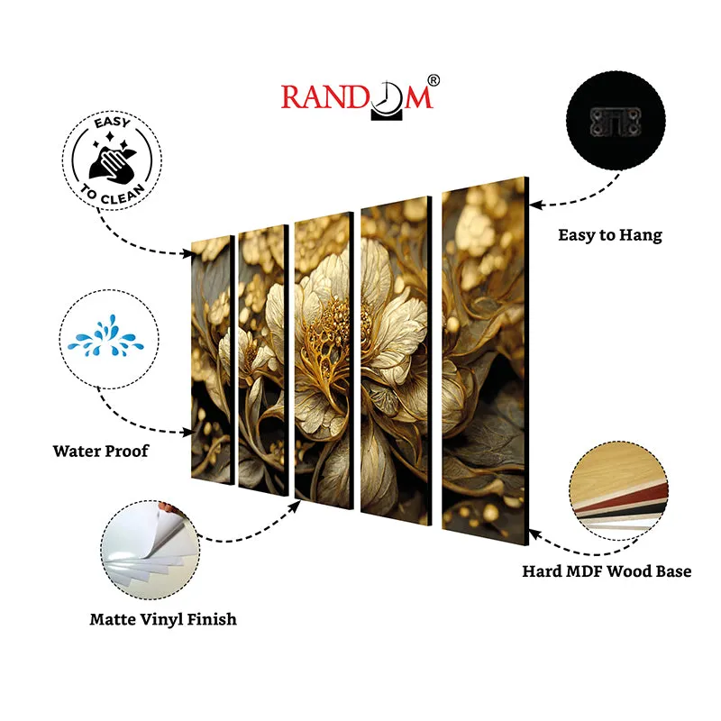 Auric Fiora I Canvas Wall Art - Set Of Five media 6