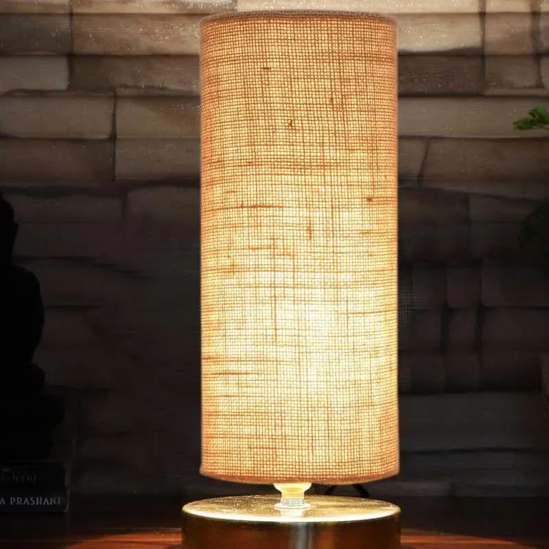 Muse It Fabric Table Lamp - Brown,Gold media 3