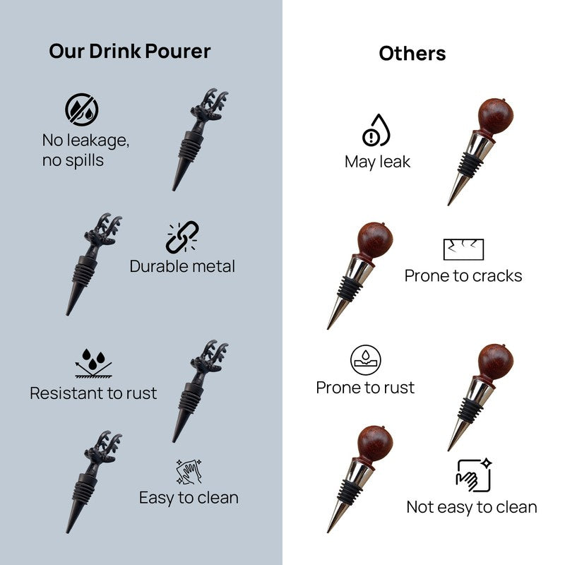 Noir Stag Stainless Steel Pourer - Black media 7