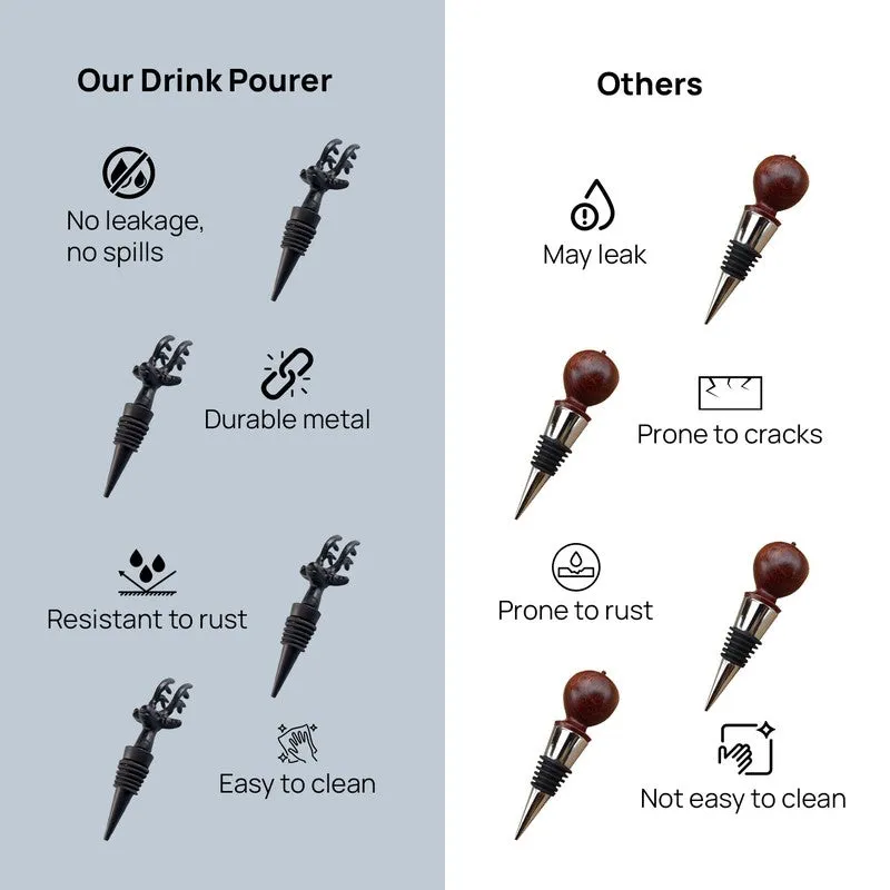 Noir Stag Stainless Steel Pourer - Black media 7