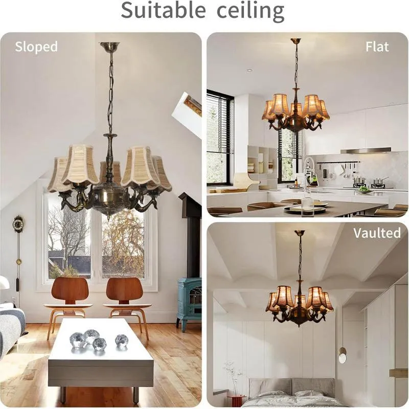Jvalana Conical Golden Antique Ceiling Lamp media 5