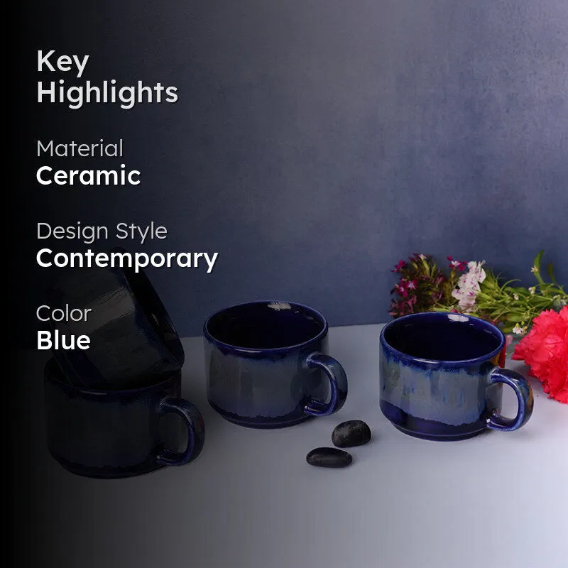 Caterina Ceramic Tea Cup (170 mL Each) - Set of Four media 2