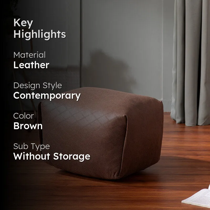 Light Utility Pouffe - Brown media 2