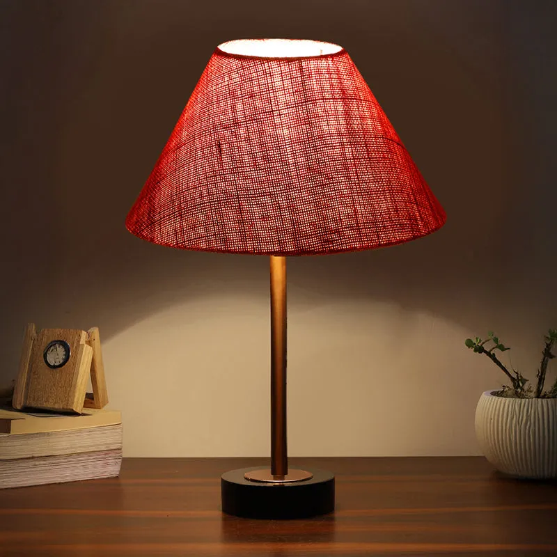 Sienna II Rodin Wooden Table Lamp - Pink,Copper,Black media 1