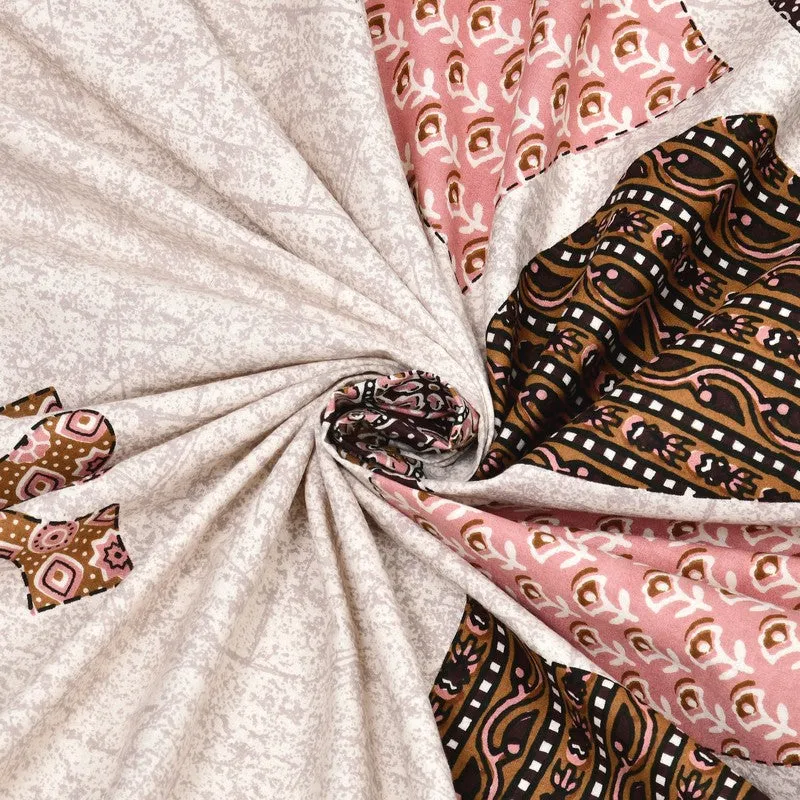 RangRiwaaz Cotton Bedsheet (Peach) - 160 TC media 6