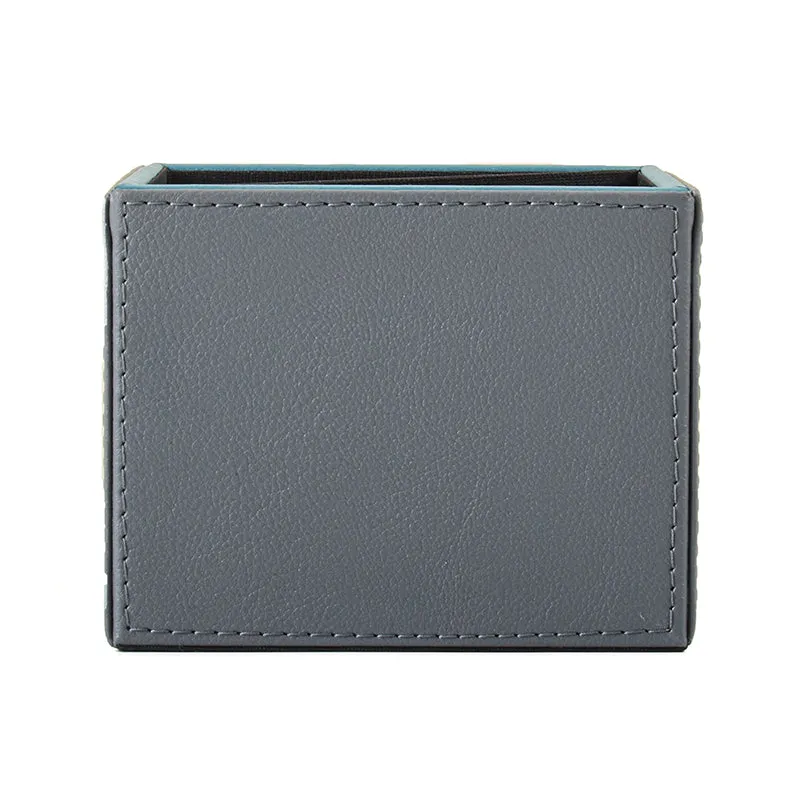 Tisca Faux Leather Pen Stand - Grey media 6