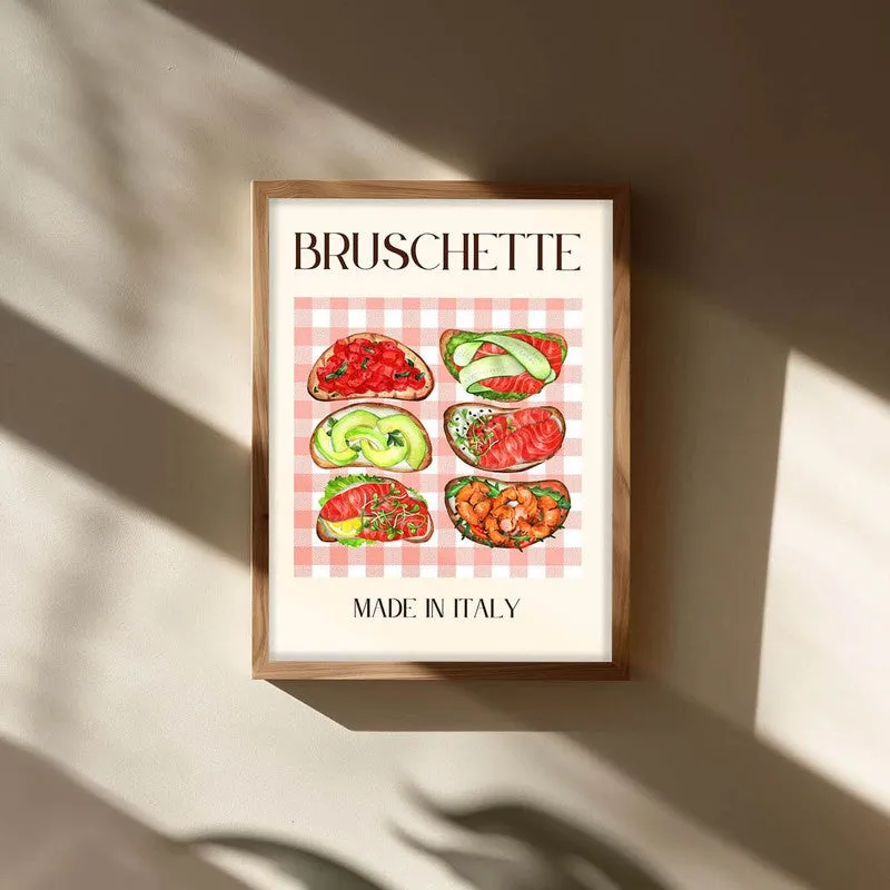 Bruschette Collection Archival Canvas Wall Art - Brown media 3