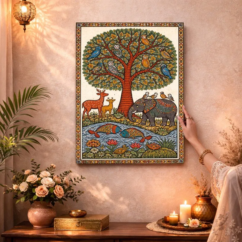 Tree of Life Animals Canvas Wall Art & Paintings media 3