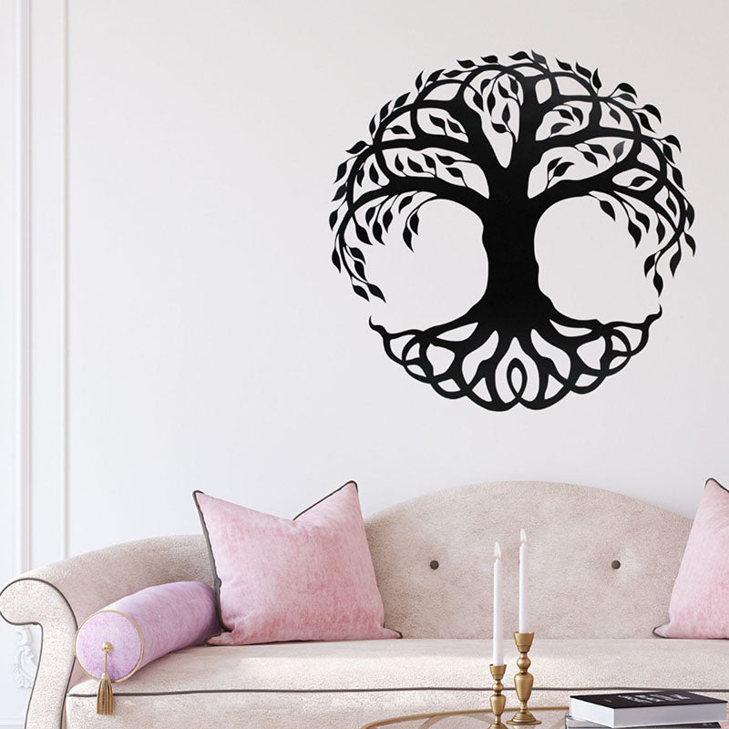 Tree Of Peace Black Iron Wall Accent