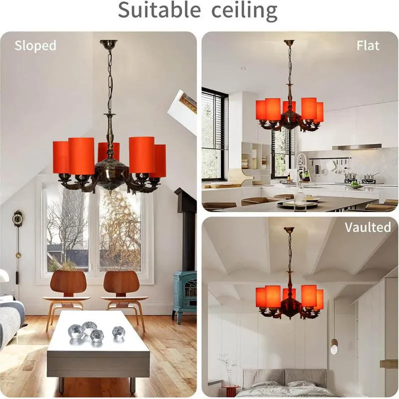 Sunup Cylindrical Golden Antique Ceiling Lamp media 5