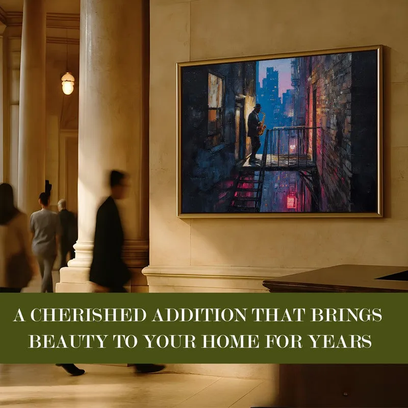 City Nocturne Canvas Wall Painting With Frame media 7