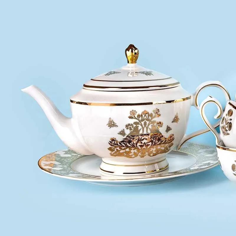 Golden Bird Tea Set With Snacks Service media 5
