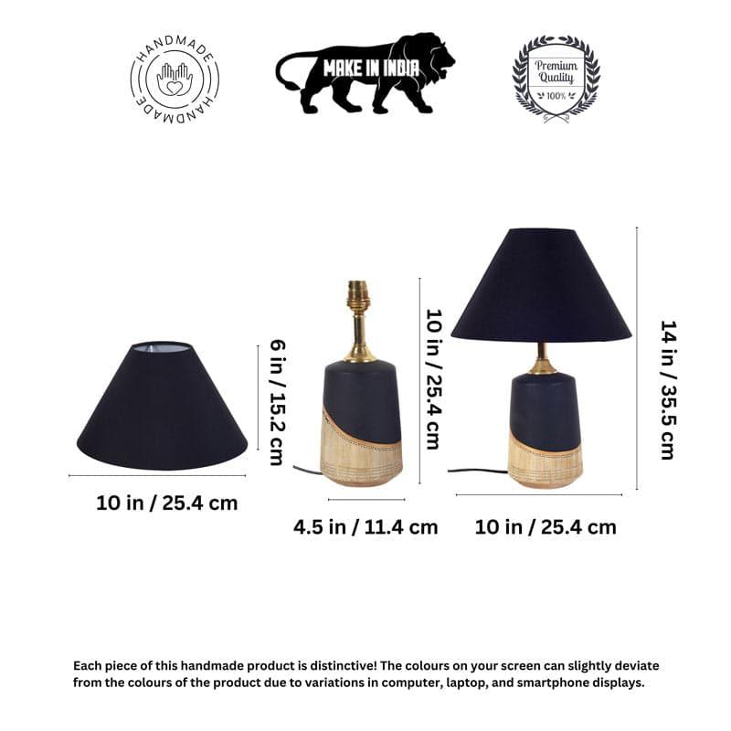 Rahsa Terracotta Table Lamp - Black,Beige media 5