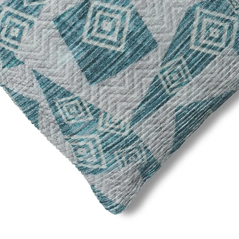 SquareDrift Cushion Cover (Blue) - Set Of Three media 5