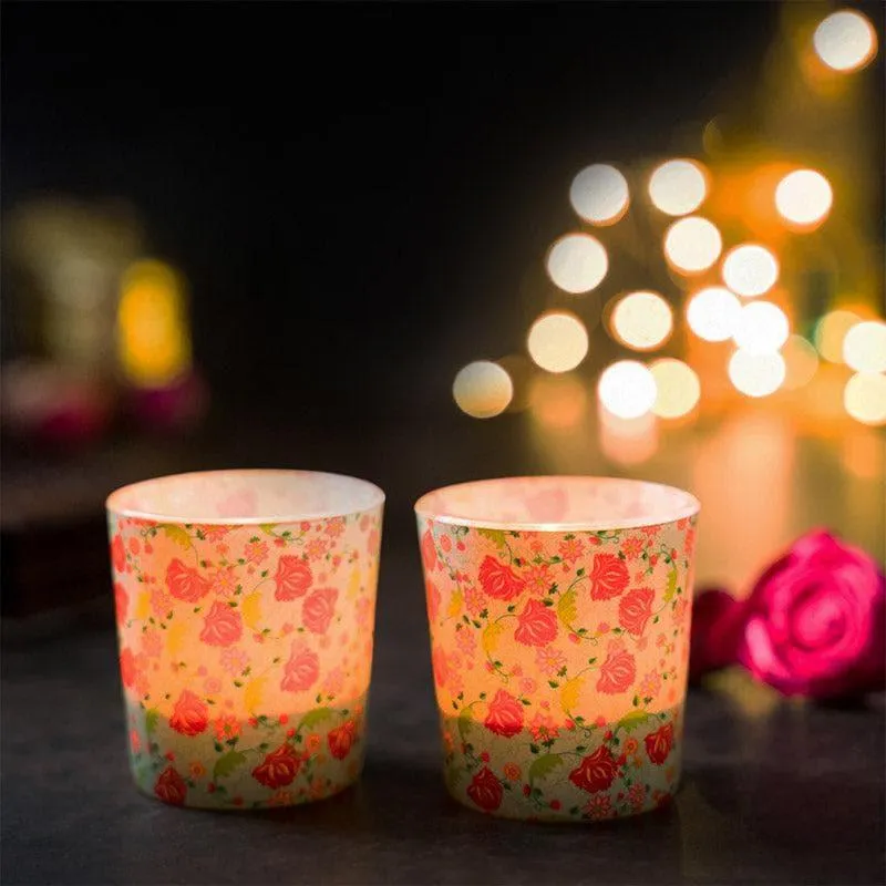 Regal Lotus Candle Votive - Set Of Two media 1
