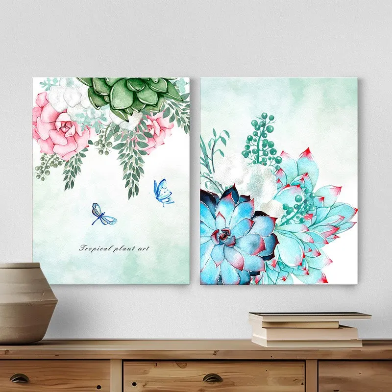 Soft Botanicals Wall Art - Set Of Two media 1