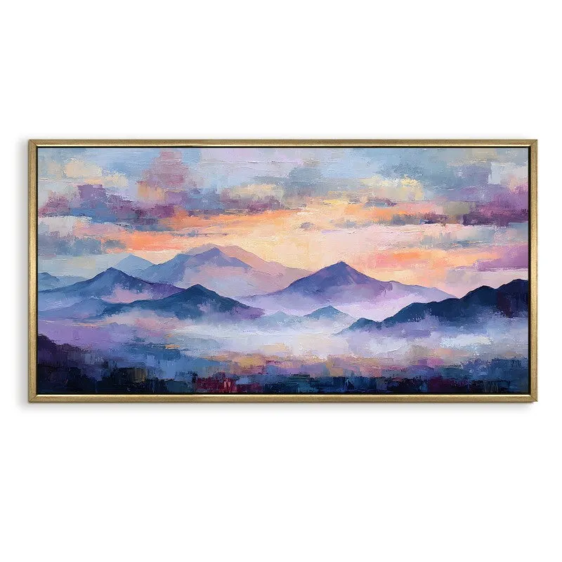 Pastel Skies Canvas Wall Painting With Frame media 3