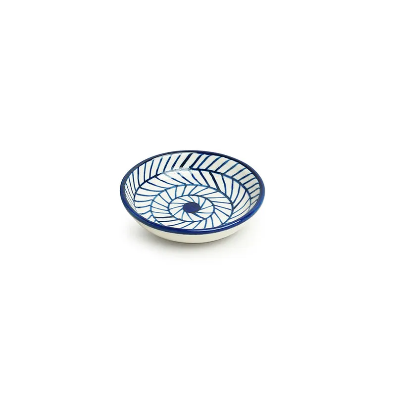 Indigo Ethnic Dip Bowl (25 ML) - Set Of Four media 5